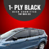 1 ply black wholesale window tint on lomo blue car