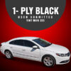 1 ply black whole sale windowtint on small white car