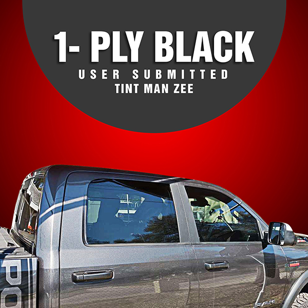 1 ply black wholesale window tint on Ram truck