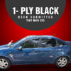 1 ply black wholesale window tint on small blue car