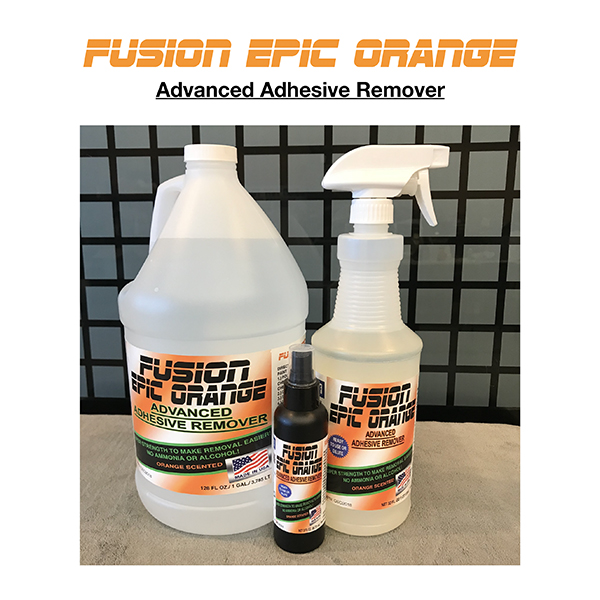 fusion epic orange adhesive remover