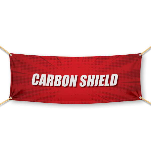 Carbon Shield 1.5' x 3' Starburst Banner