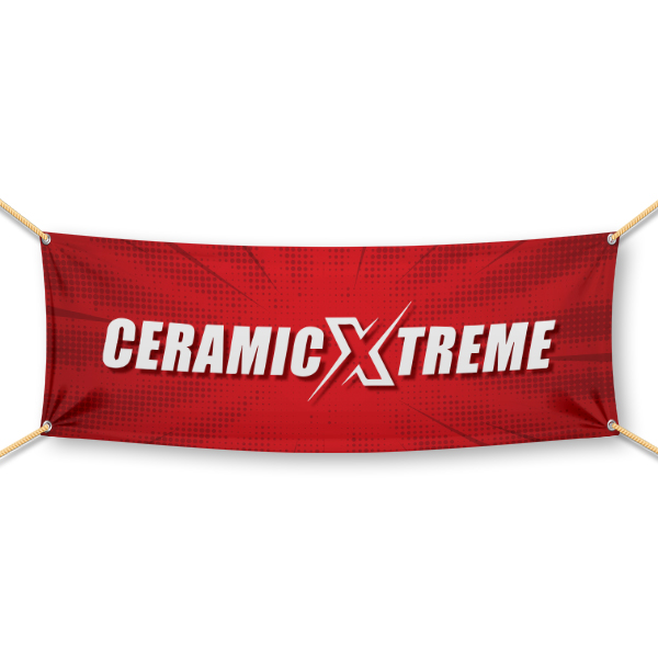 Ceramic Xtreme 1.5' x 3' Starburst Banner