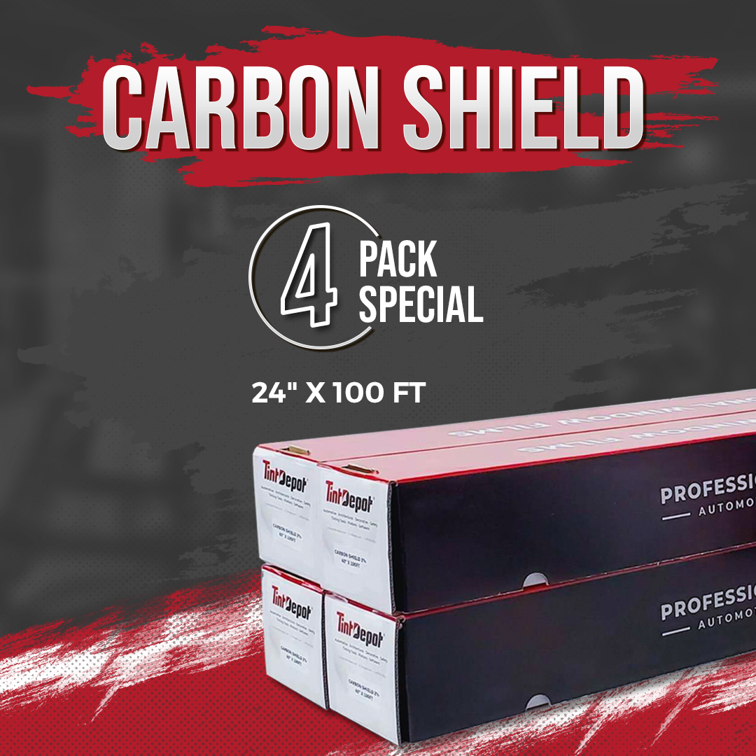 Carbon shield window films