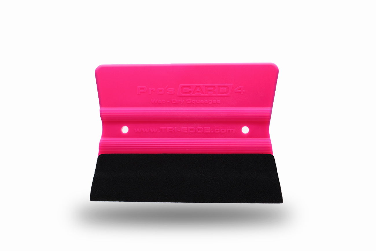 Pro's Card 4 Fluorescent Pink Double Buffer Front 1