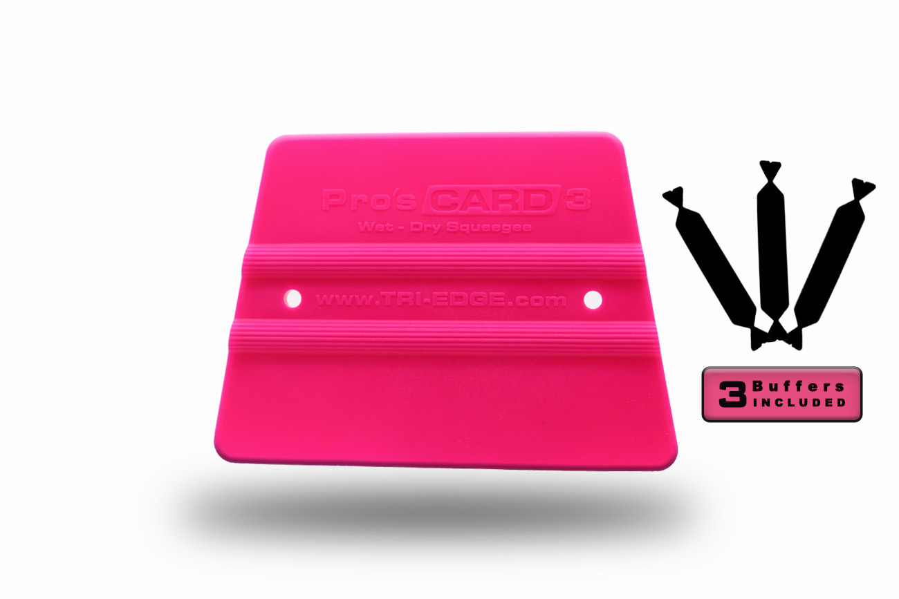 Pro's Card Fluorescent Pink 3 Buffers From 1